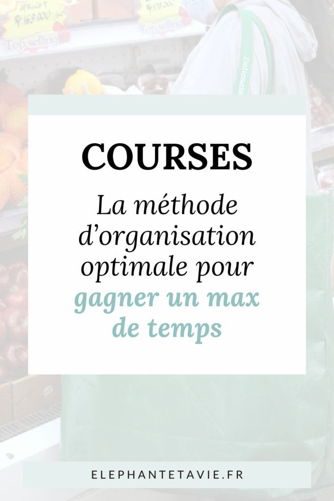Courses : la méthode d'organisation optimale pour gagner un max de temps