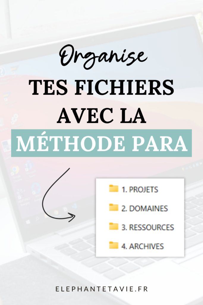 Organise tes fichiers avec la méthode PARA