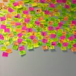 assorted-color sticky notes
