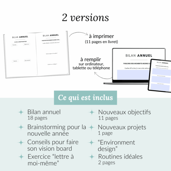 Bilan annuel : Prépare la nouvelle année – Image 2