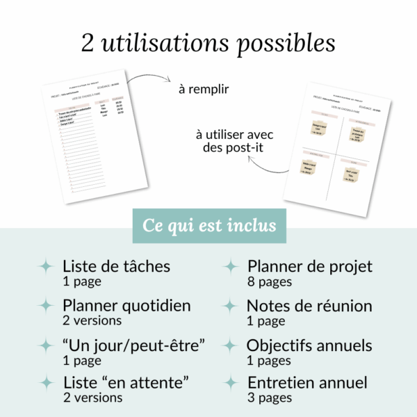 Planner de travail non daté – Image 3
