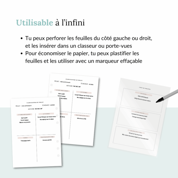 Planner de travail non daté – Image 5