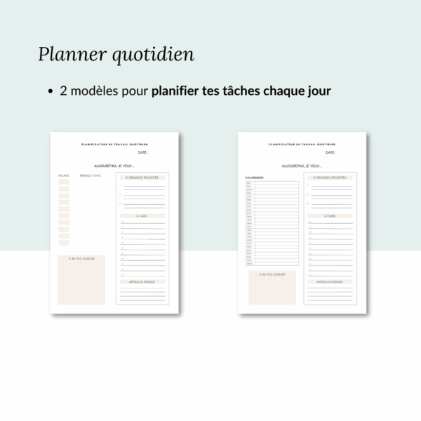 Planner de travail non daté – Image 7