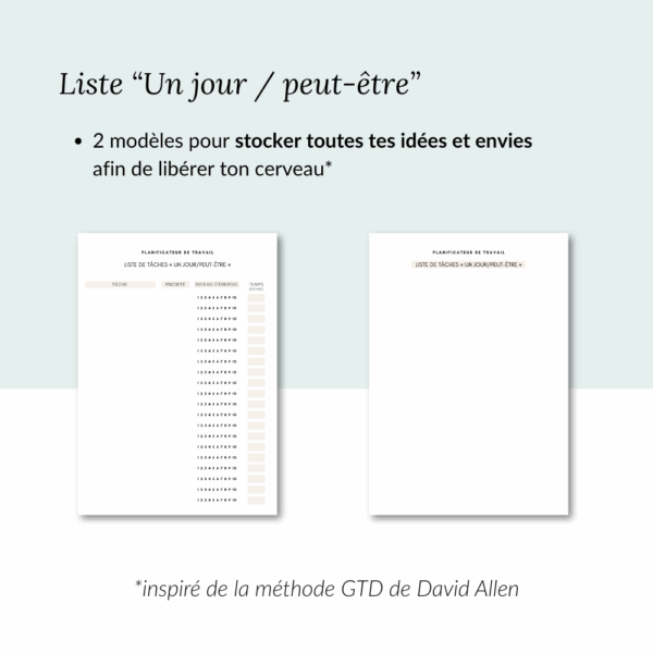 Planner de travail non daté – Image 8
