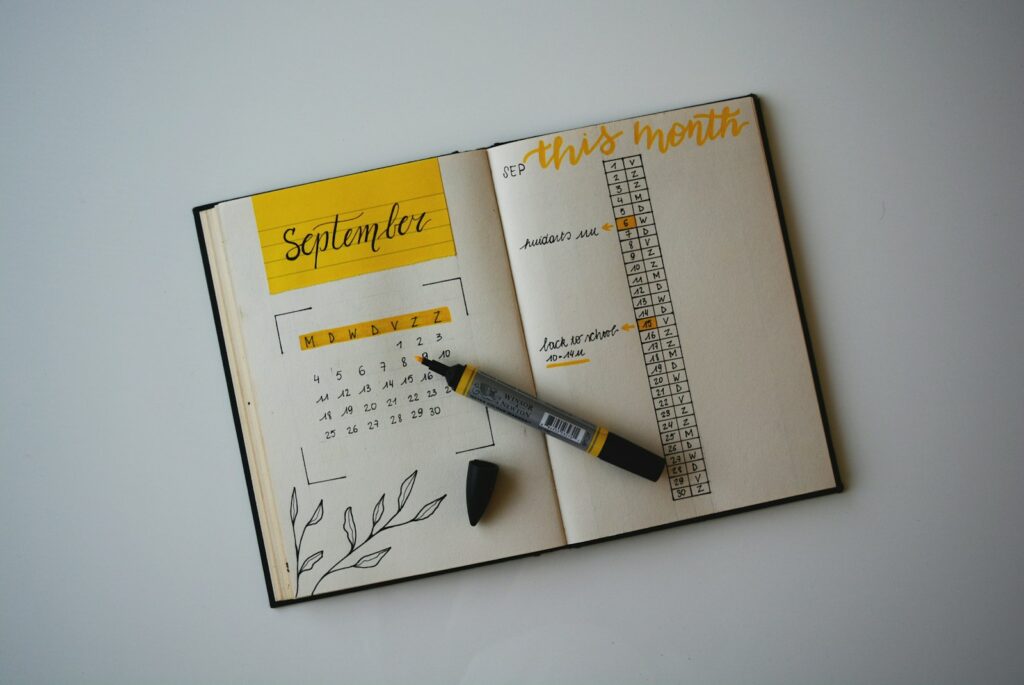 Idée pour remplir un carnet : le bullet journal